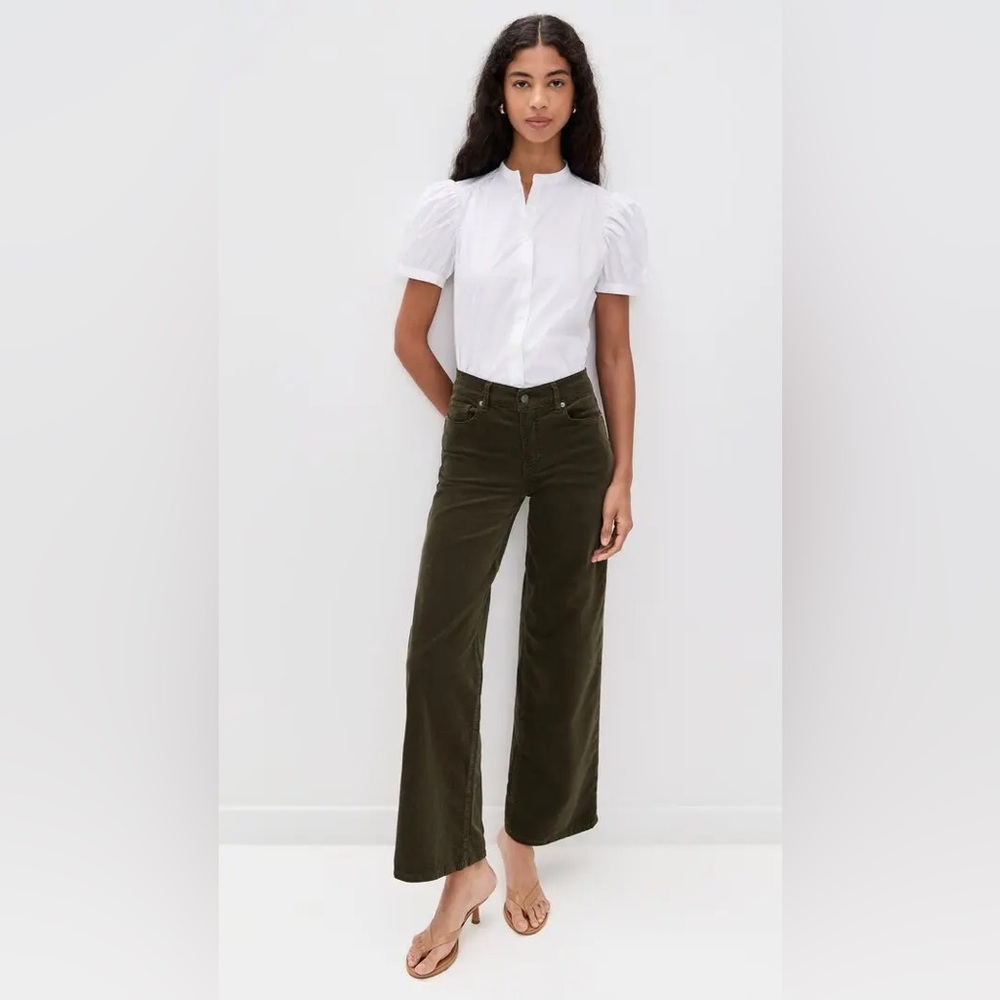 NWT- Frame Le Slim Palazzo Jeans Rich Military- sz. 24
